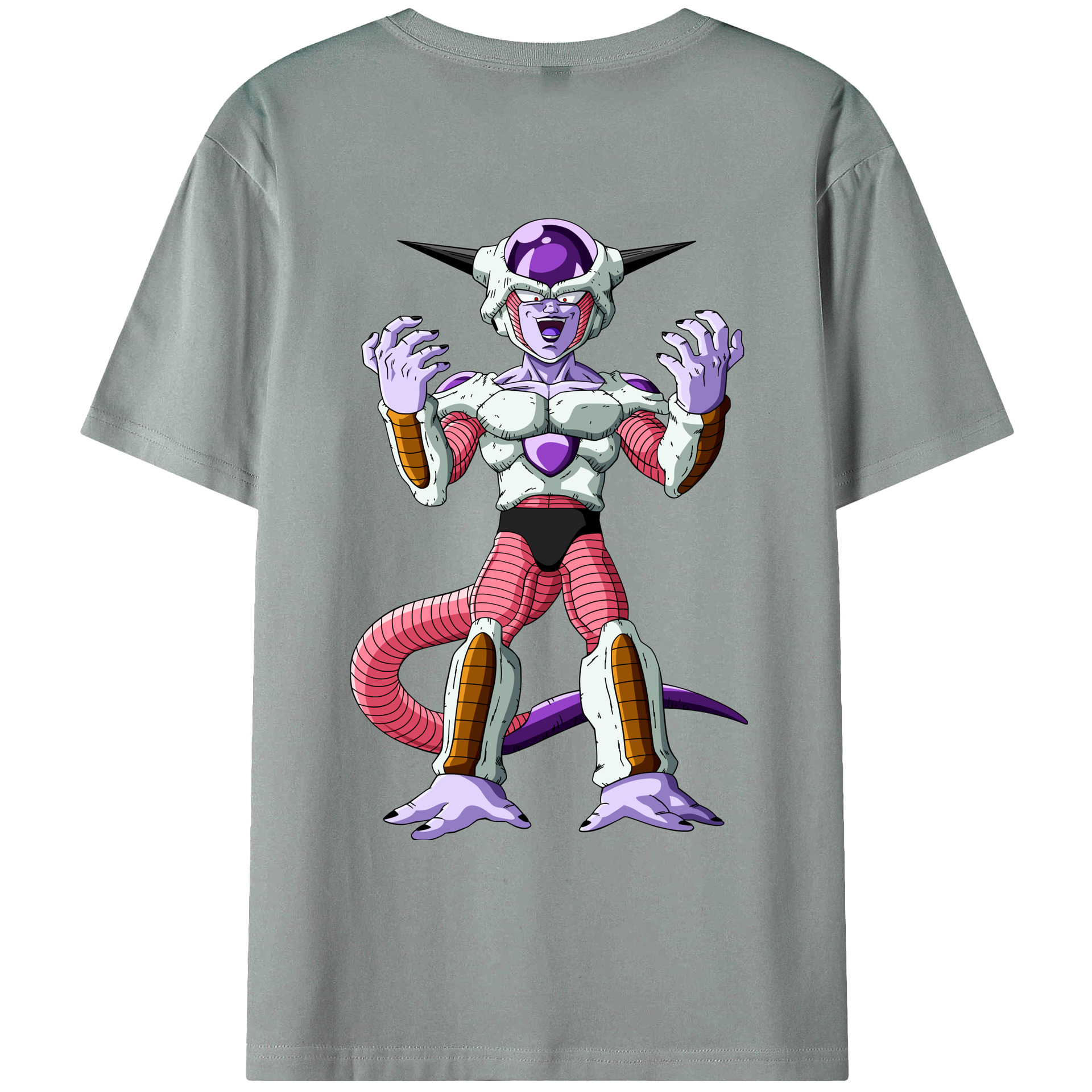 （画像用） ドラゴンボール フリーザ DRAGON BALL Frieza 綿100％ メンズ半袖Tシャツ（バックプリント） 通気性
